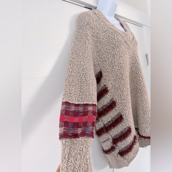 Free People/ Popcorn Knit/ Tunic sweater/ Jumper/ Oversized/ Size US XS - Picture 5 of 12